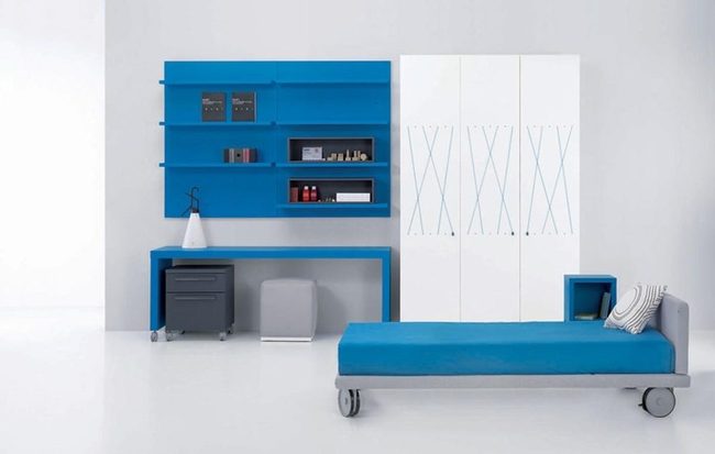Blue Daybed, Minimal Sanctuary