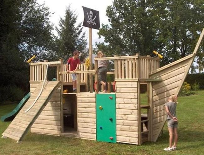 Wooden Pirate Ship Playground