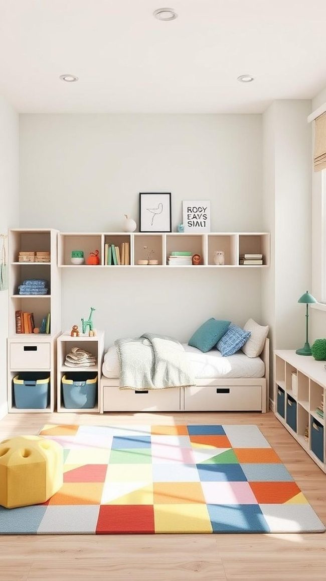 Flexible Storage Shelves Growing Boys