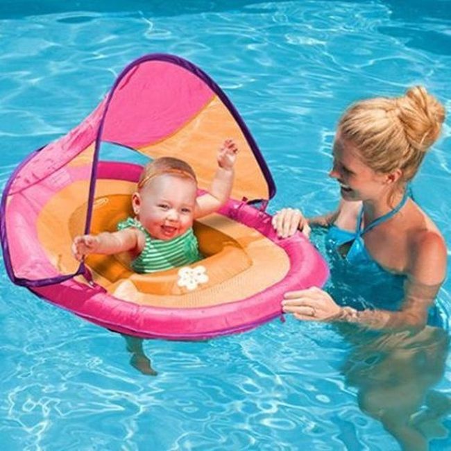 Pastel Floats, Sunlit Poolside