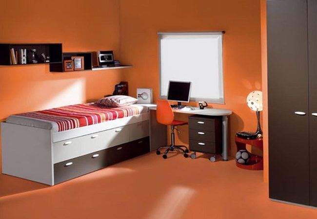 Orange Walls, Organized Teen Room