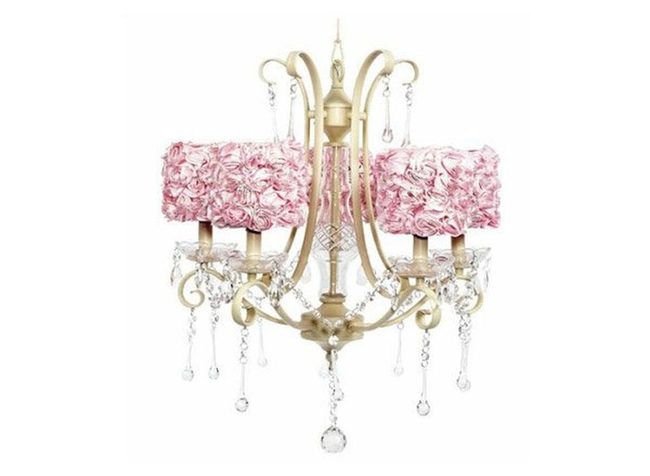 Pink Blossom Chandelier Light
