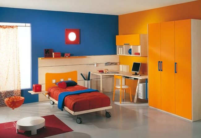 Orange Wardrobes Anchor Bedroom