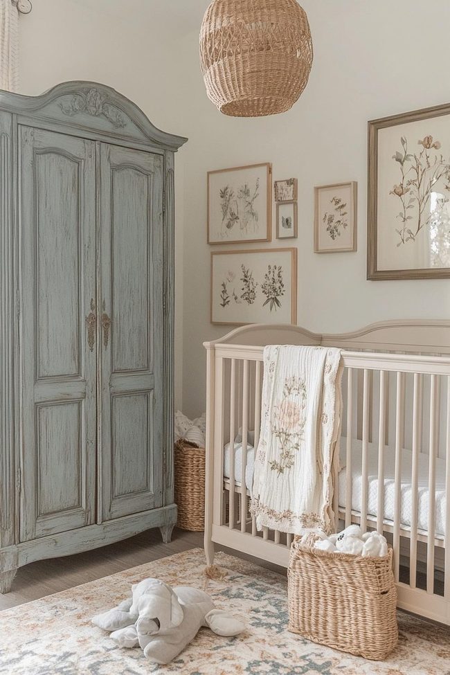 Muted Pastels With French Florals