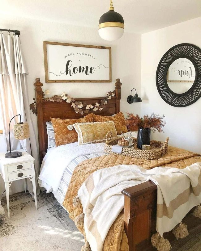 Stained Wood With Black Accents