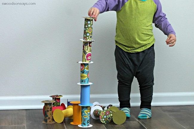 Colorful Cardboard Building Blocks