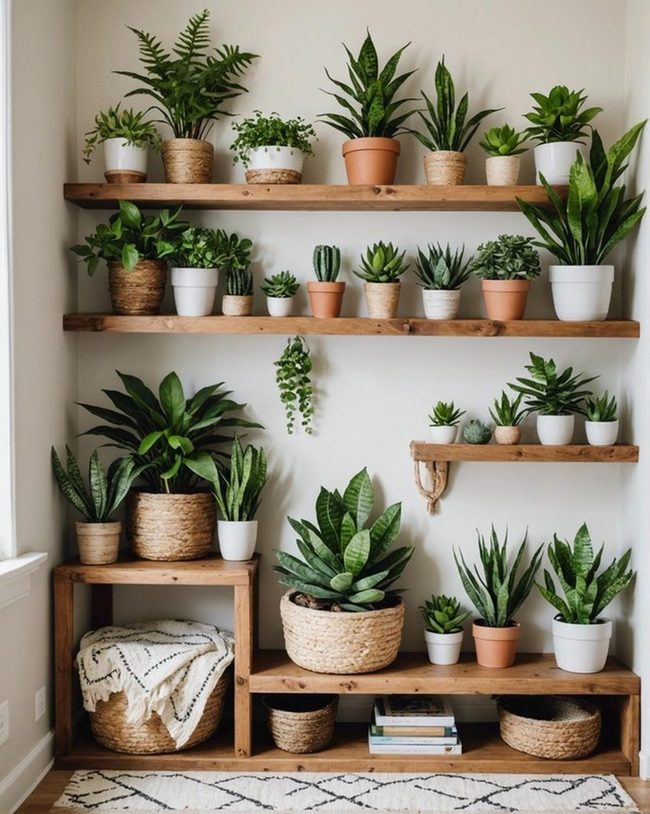 Green Life Bedroom Display
