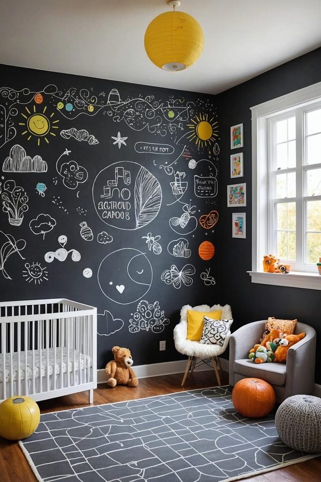 Black Wall Drawing Space