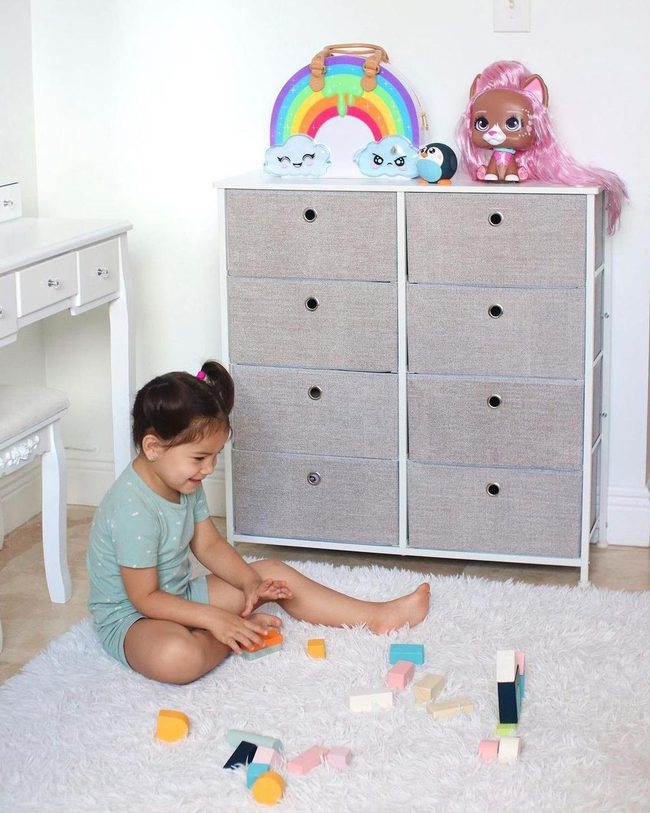 Soft Rugs, Bright Storage, Happy Space