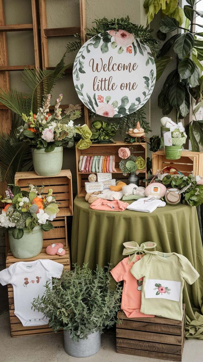 Green Leaf Baby Celebration