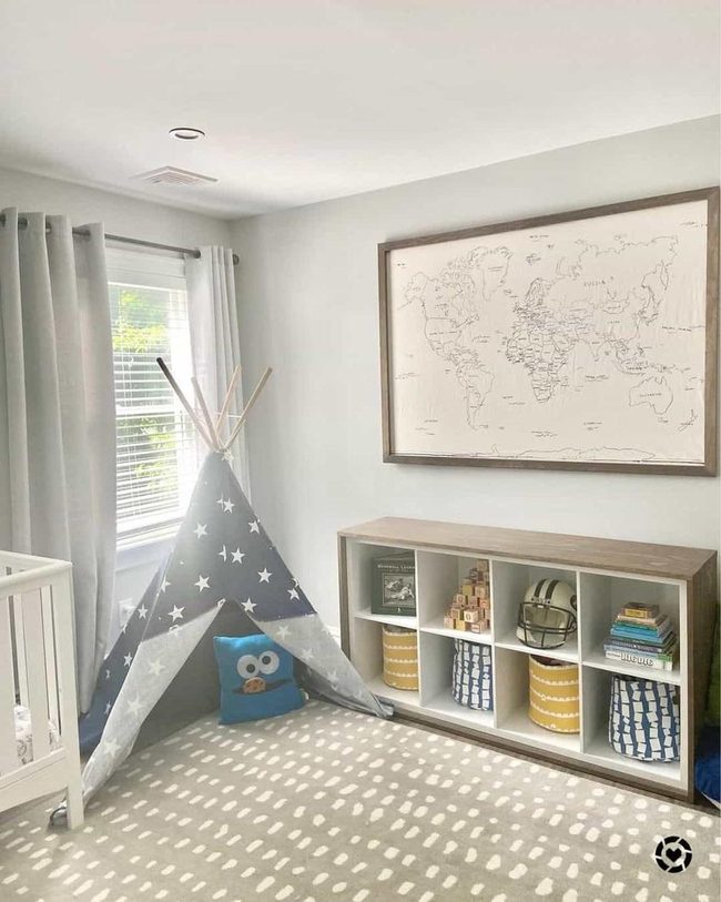 Yellow-Blue Storage for Young Explorers