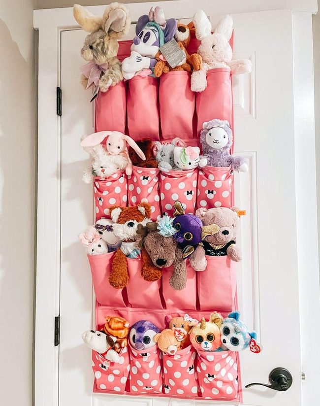 Pink Polka Stuffed Animal Wall