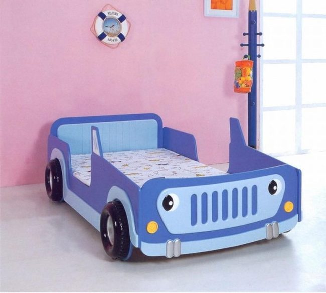 Blue Wheels Bedroom Wonder