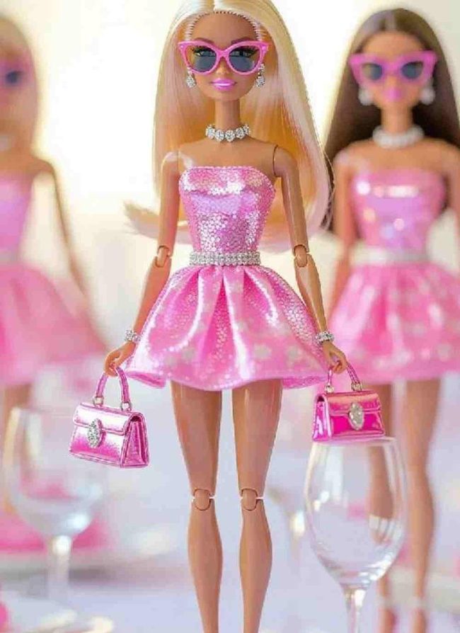 Pink Doll Fashion Centerpieces