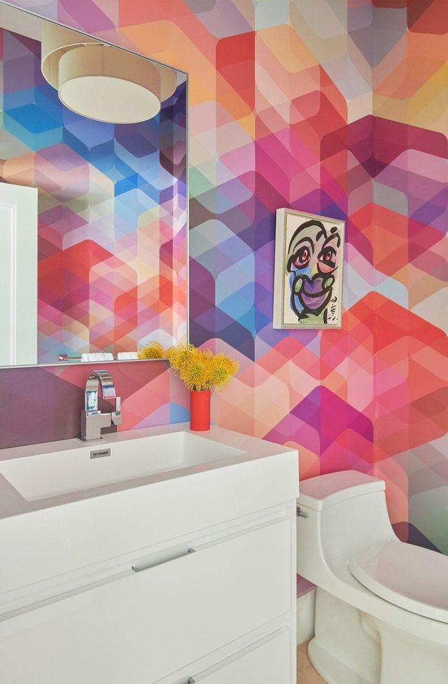 Kaleidoscope Bathroom Walls For Kids