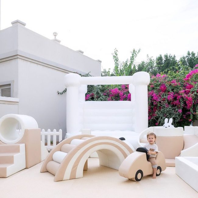 Colorful Play Structures Garden