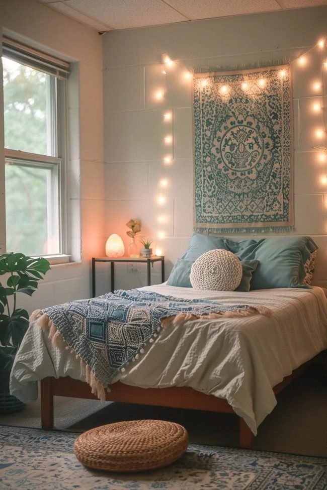 Soft Blue Meditation Space