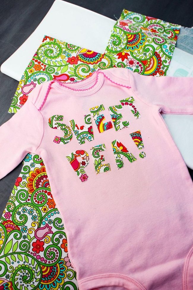 Pink Baby Tee Playful Letters