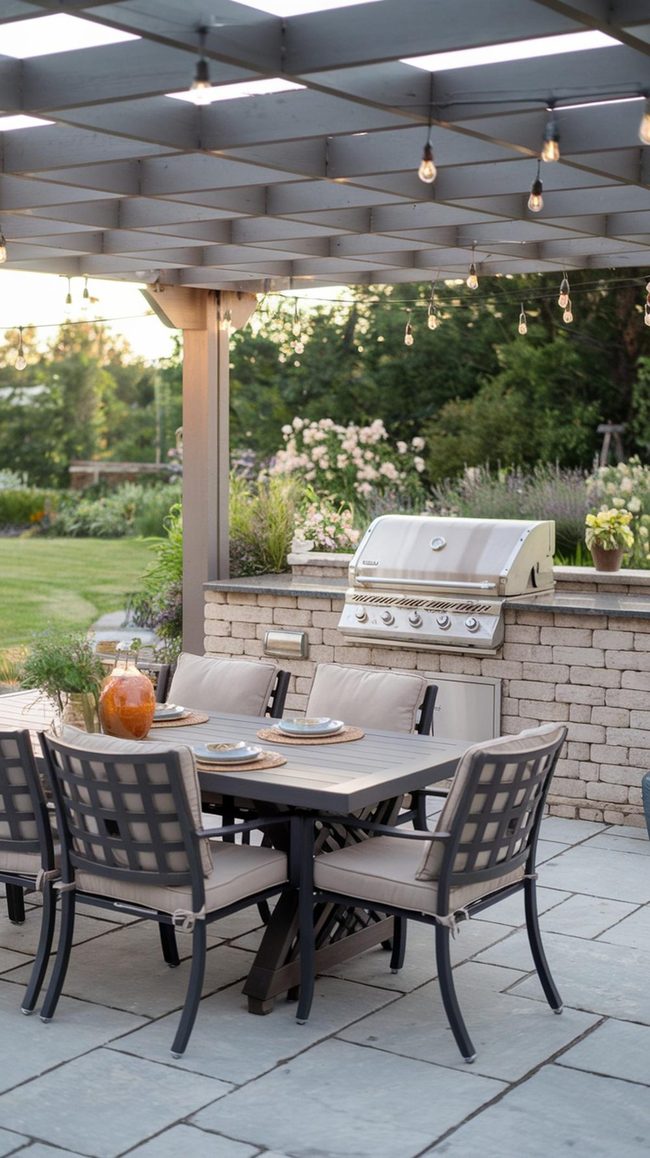 Stone Patio Gathering Space