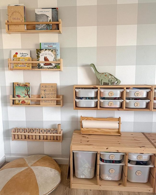 Dinosaur Shelves, Pastels, Learning