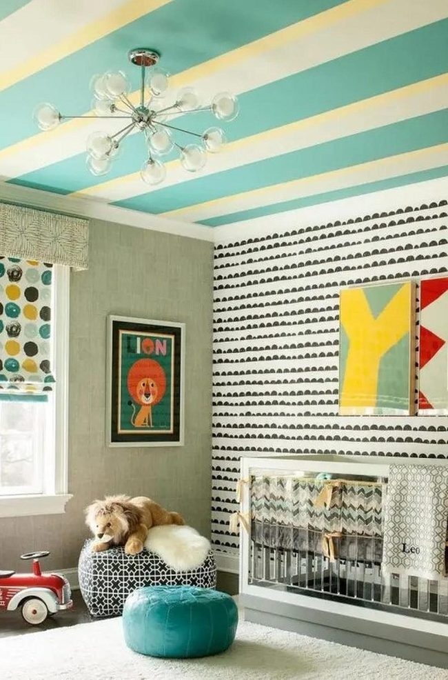 Black And White Striped Nursery