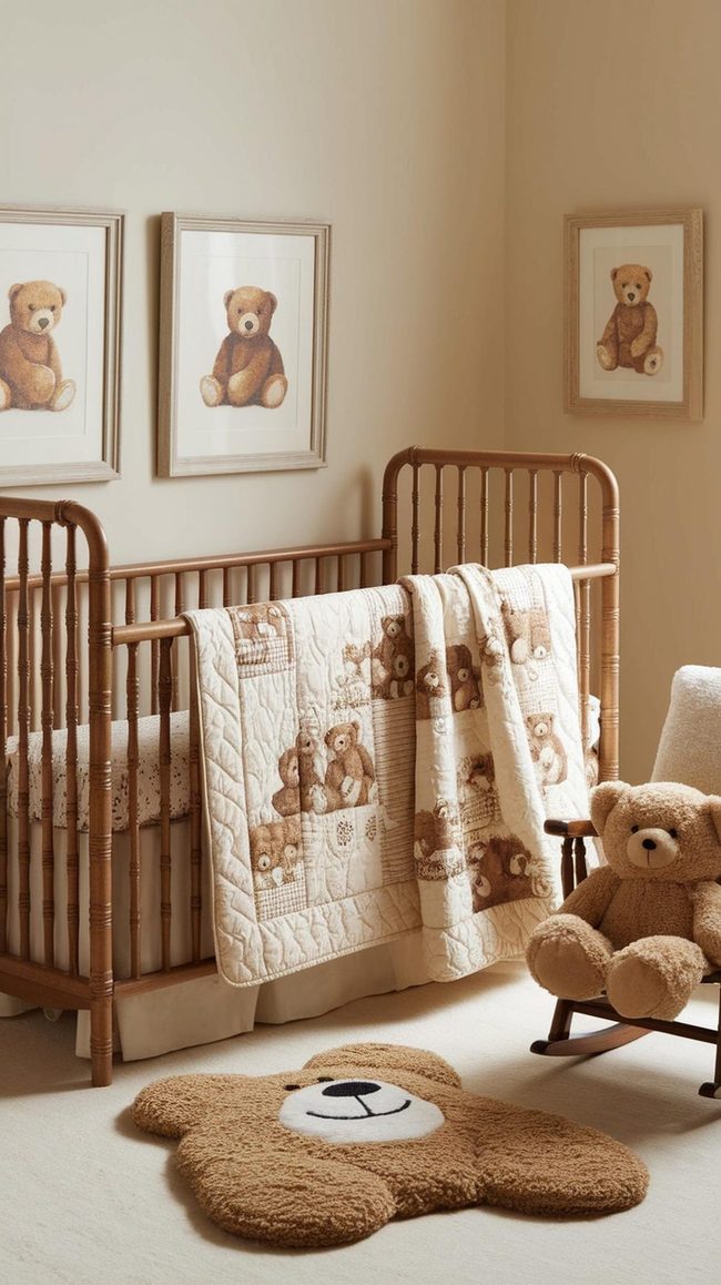 Cream And Brown Teddy Bear Nursery