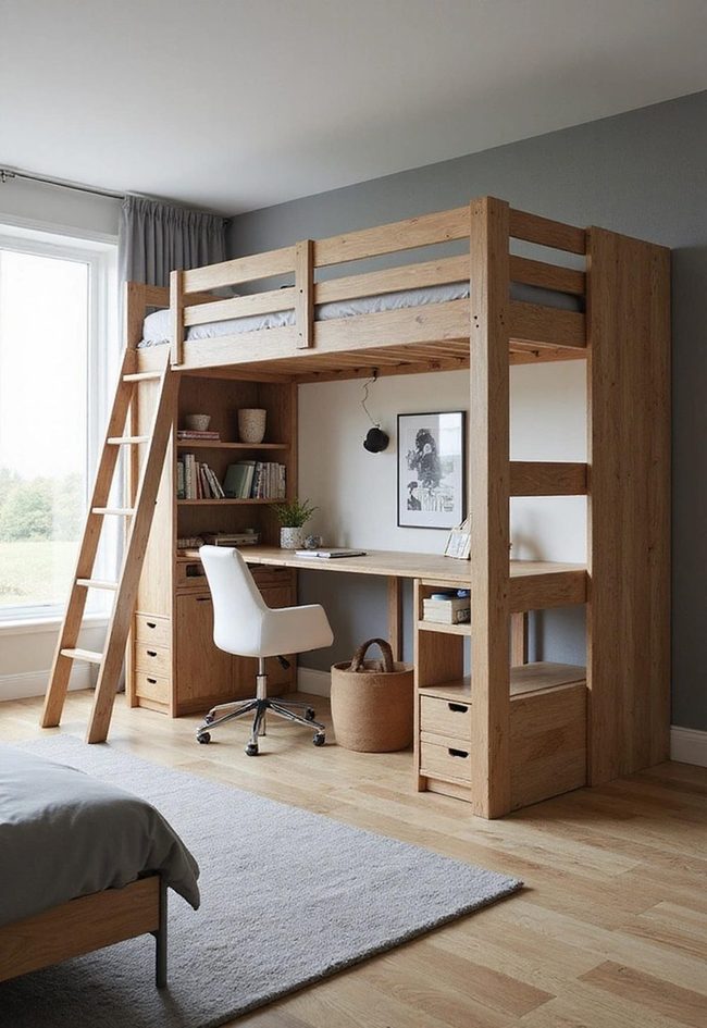 Vertical Sleeping And Working Combined