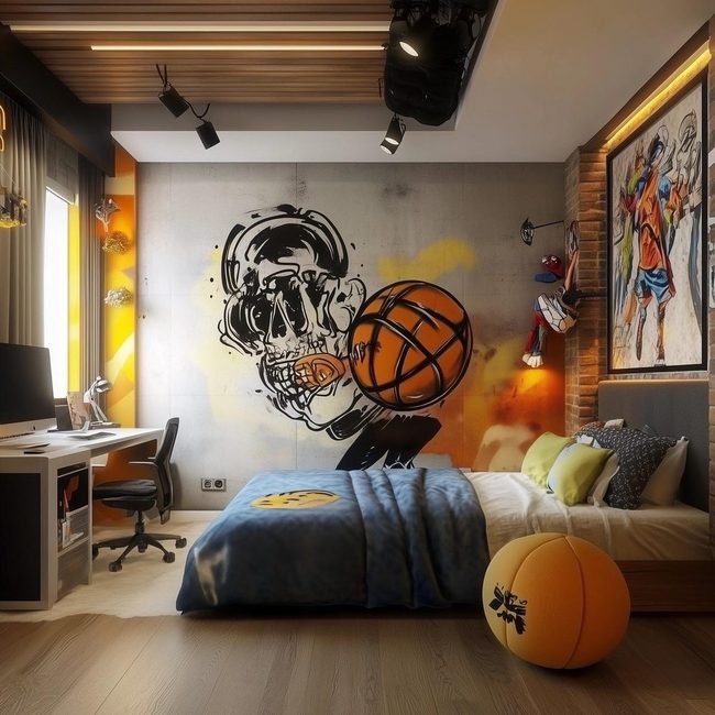 Boy'S Personalized Space Reflects Interests