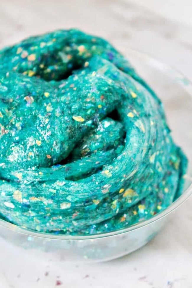 Blue Glitter Slime Sparkle