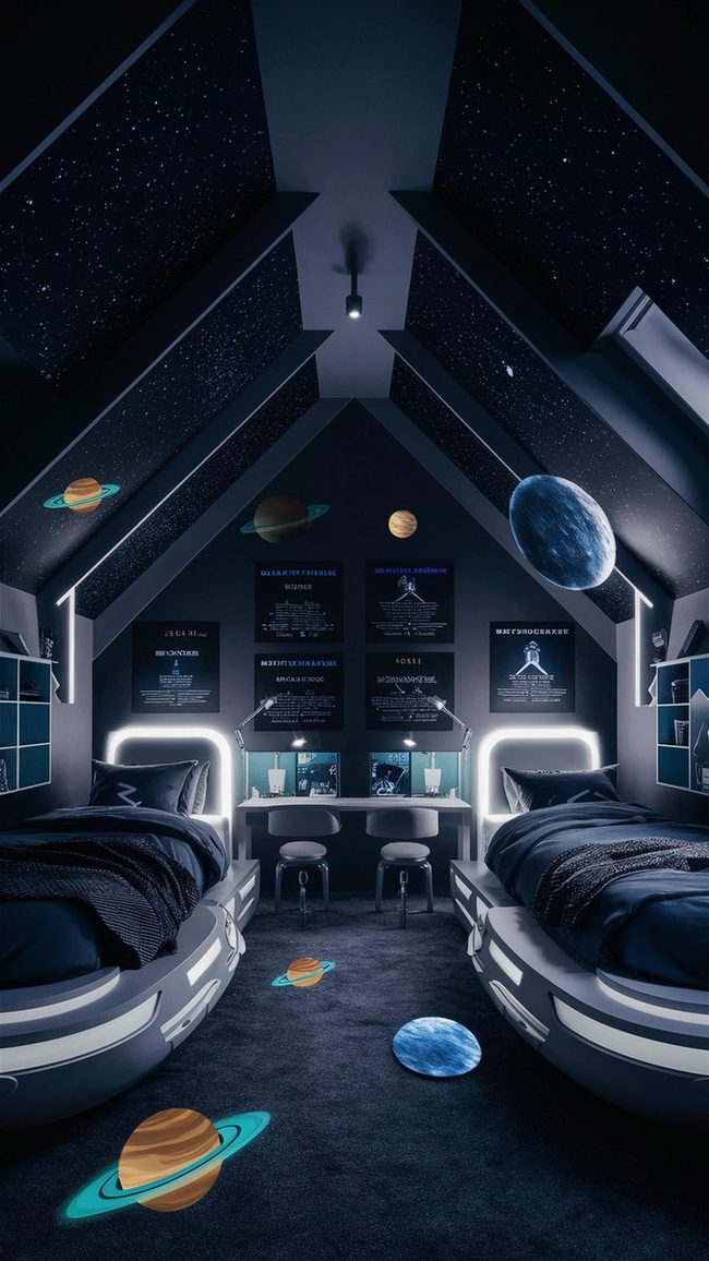 Glow-In-The-Dark Cosmic Sleeping Zone