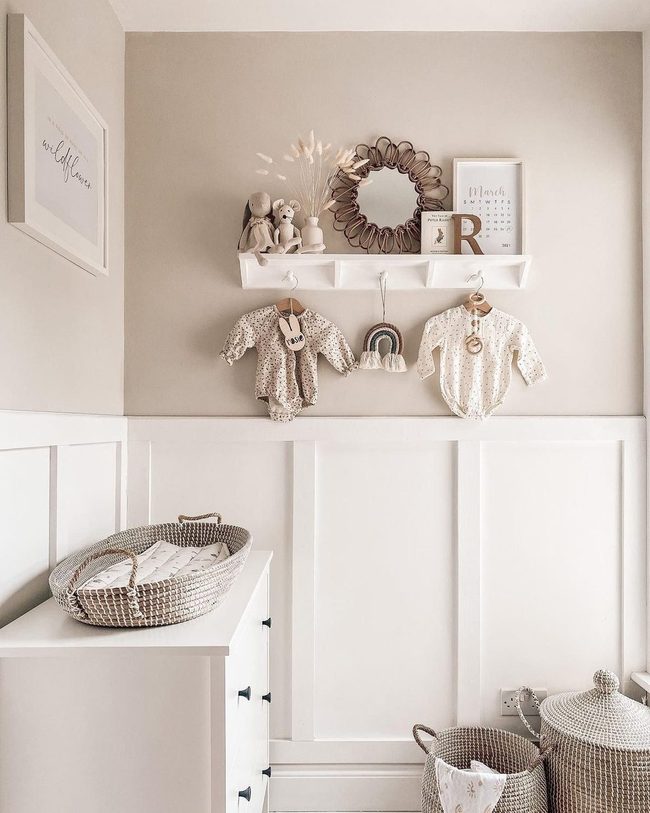 Gray Walls Light Wood Nursery