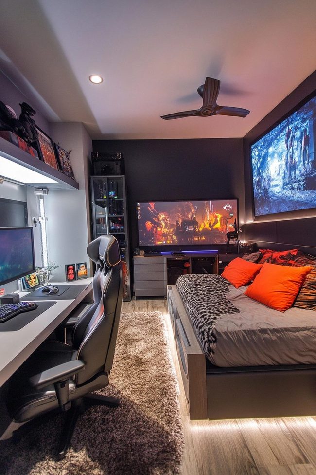 Rgb-Lit Gaming Command Center