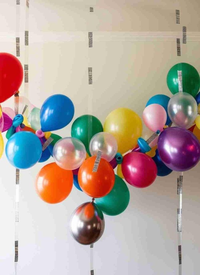Colorful Balloons Budget Party
