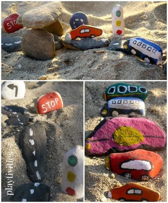 Painted Rock Toy Collection
