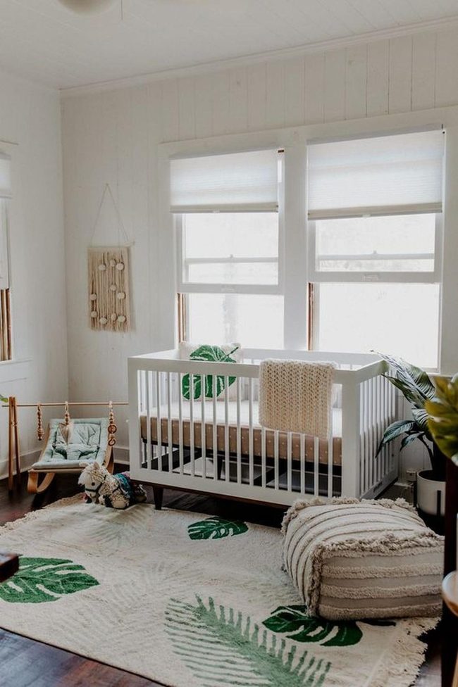 Green Leaf Nursery With Chunky Knit