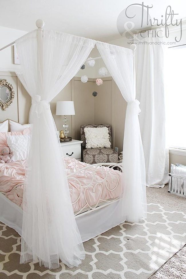 Silk Canopy Bedroom Lights