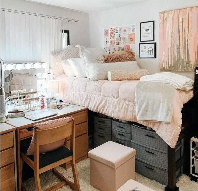 Lofted Bed Storage Solutions