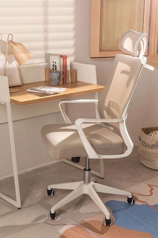 Pale Minimal Study Chair