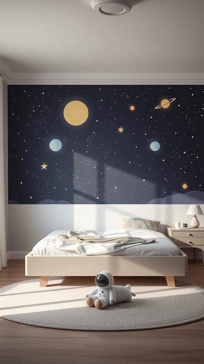 Deep Blue Rocket Ship Room