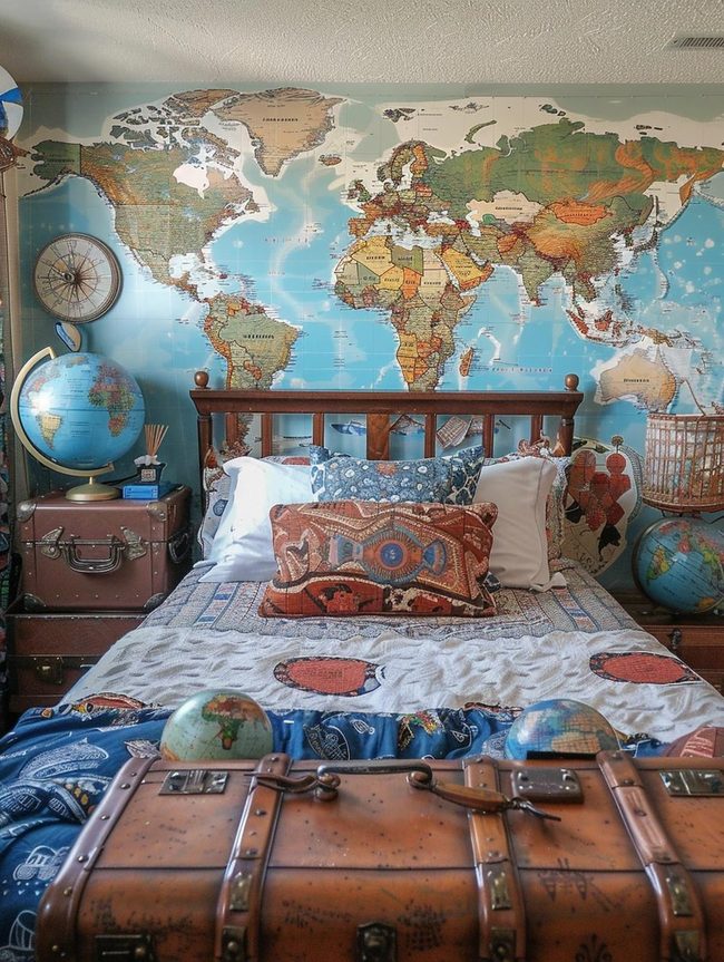 World Map Sleep Oasis Walls