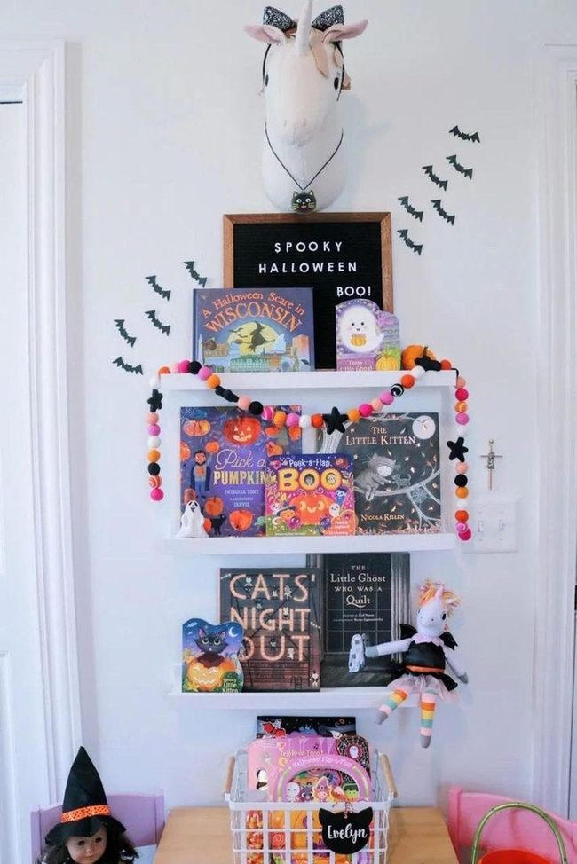 Black Bat Stickers Halloween Corner