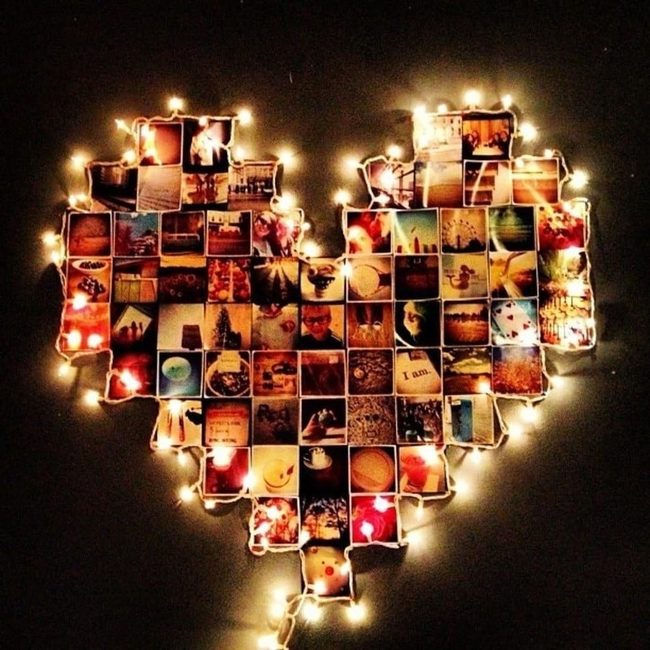 Photo Wall Heart Shape