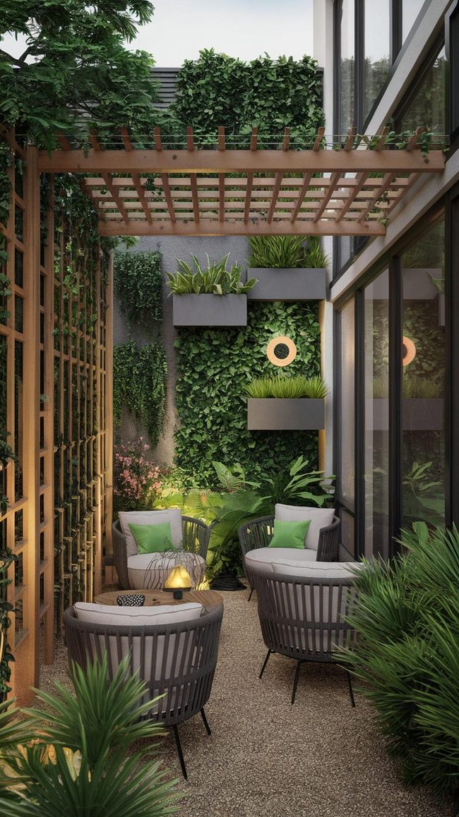 Green Walls Enhance Tiny Spaces