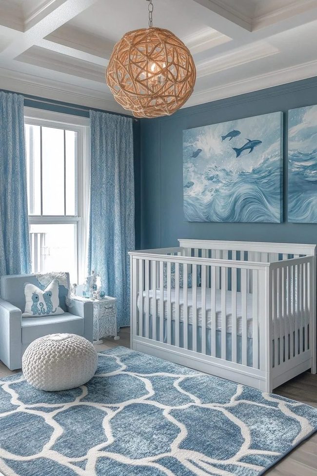 Soft Blue Nursery Sanctuary