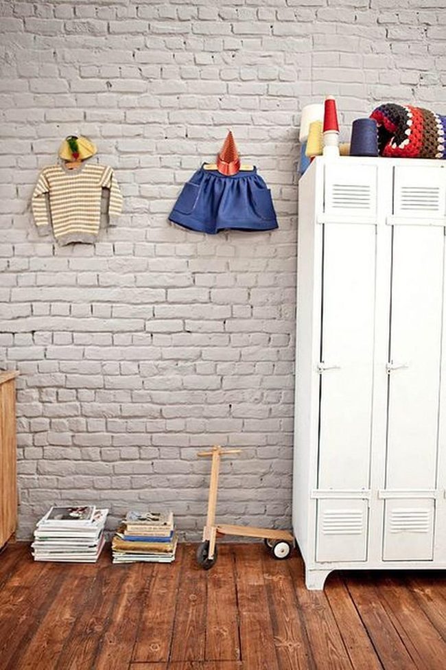White Locker, Yarn Storage, Brick Space
