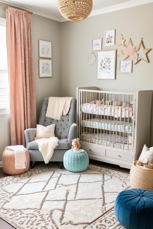 Mixed Textures Baby Room Sophistication