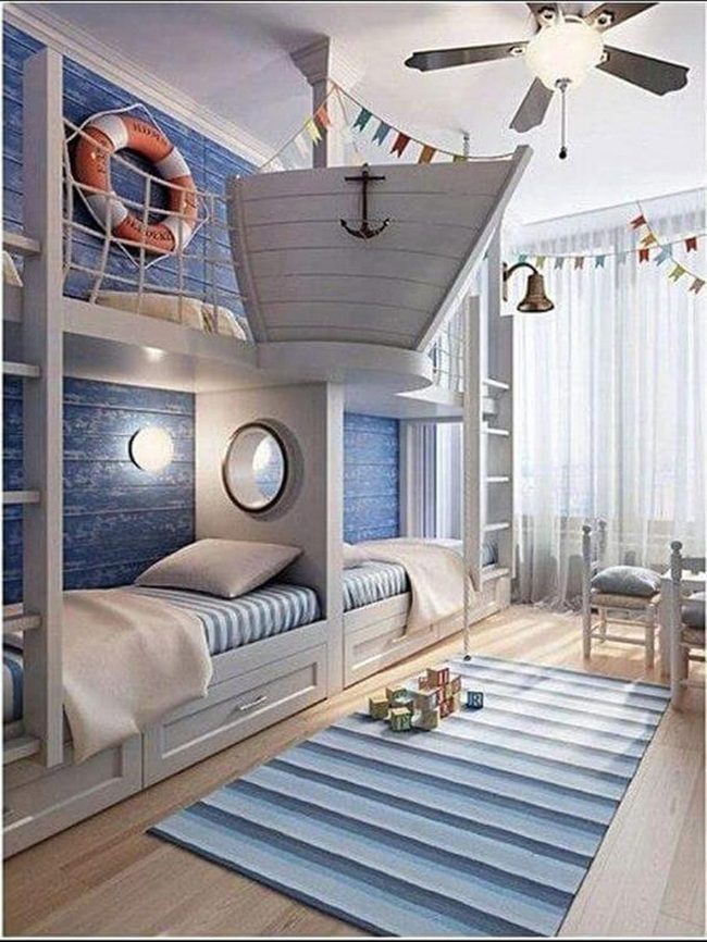 Boat Bed Coastal Bedroom