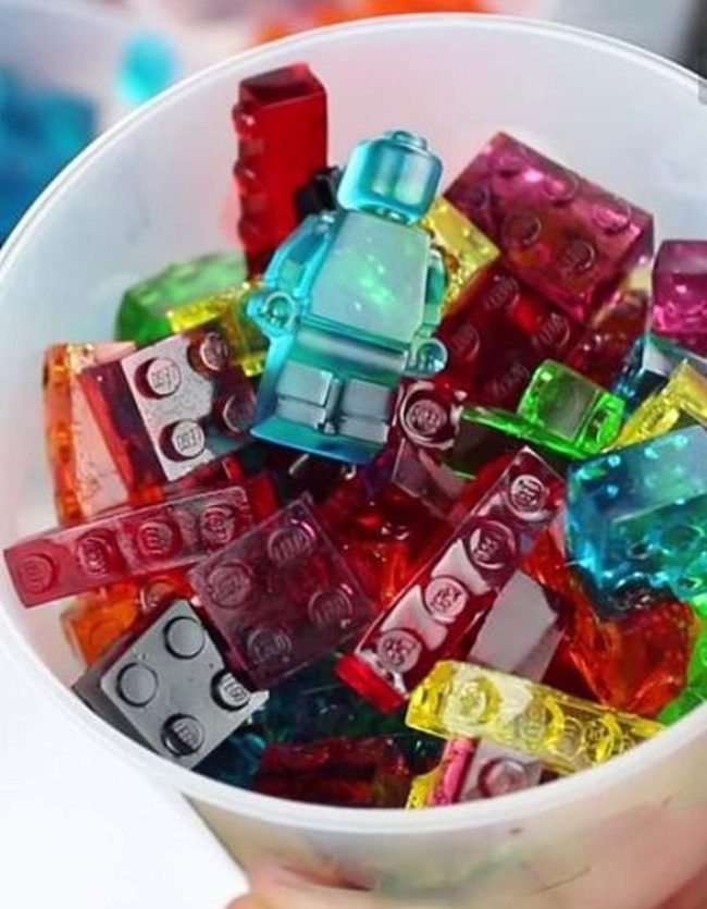 Transparent Lego Rainbow Cup