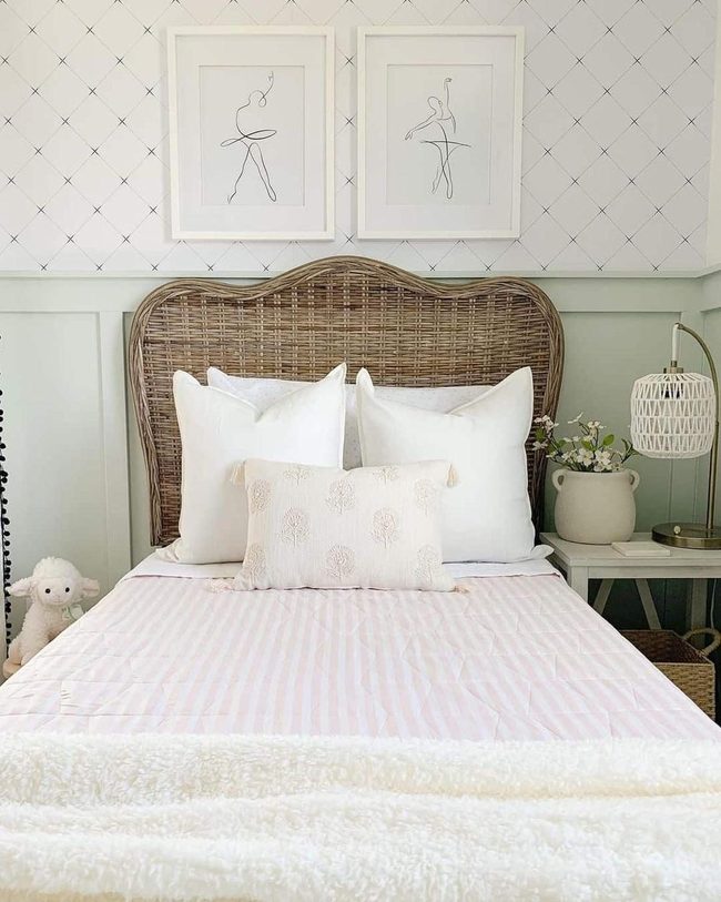 Mint Diamond Farmhouse Bedroom