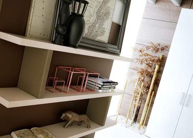 Sunlit Map Corner With Bamboo